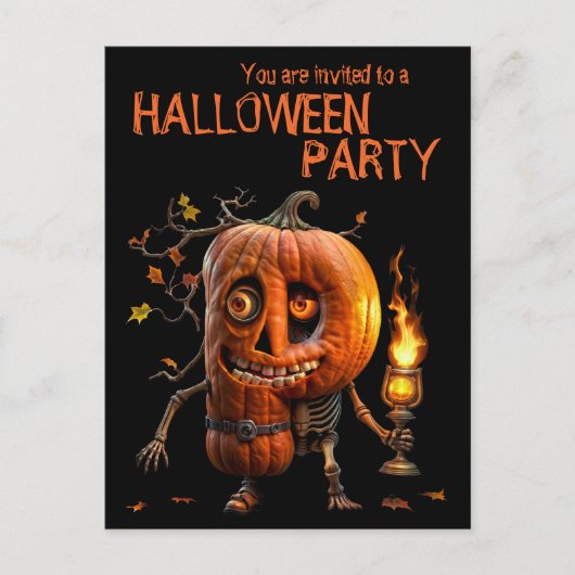 Carte Postale Kine de Halloween (Devant)