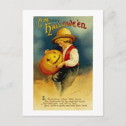 Carte Postale Kine de Halloween (Devant)