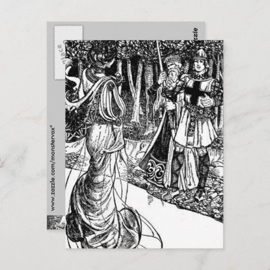 Carte postale King Arthur (Devant / Derrière)