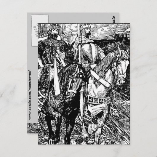 Carte postale King Arthur (Devant / Derrière)