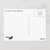 Carte Postale King Canyon Trail I (Dos)