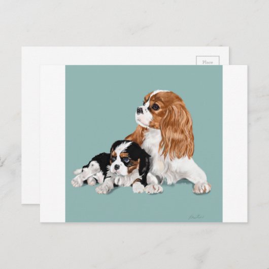 Carte Postale King Charles (Devant / Derrière)