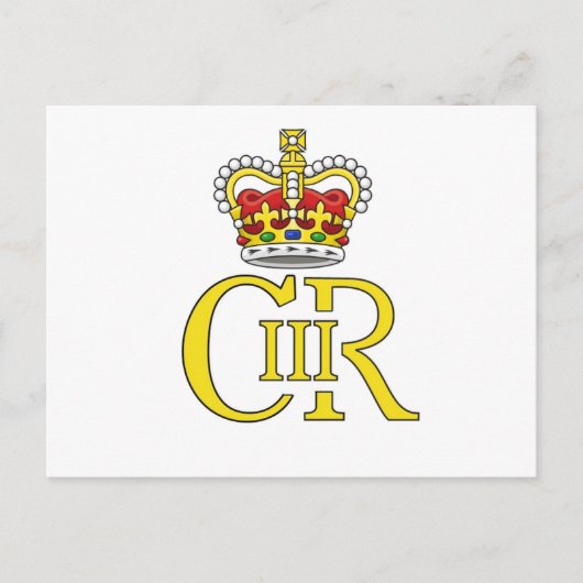Carte Postale King Charles III cypher postcard (Devant)
