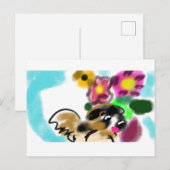 Carte Postale King charles spaniel  (Devant / Derrière)