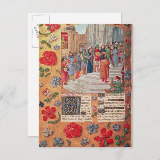 Carte Postale King David and Musicians, from the Breviary (Devant / Derrière)