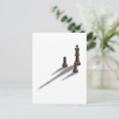 Carte Postale King et deux pions (Debout devant)