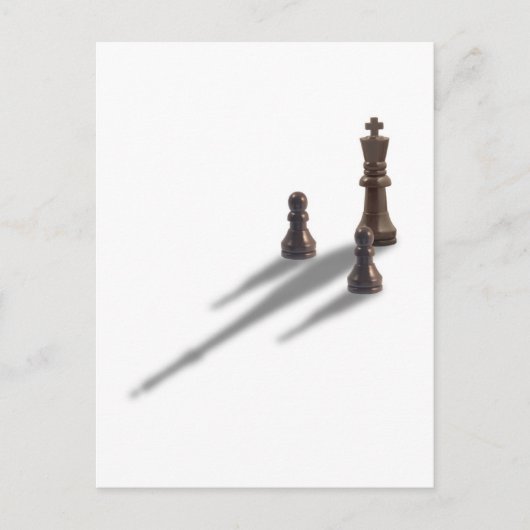 Carte Postale King et deux pions (Devant)