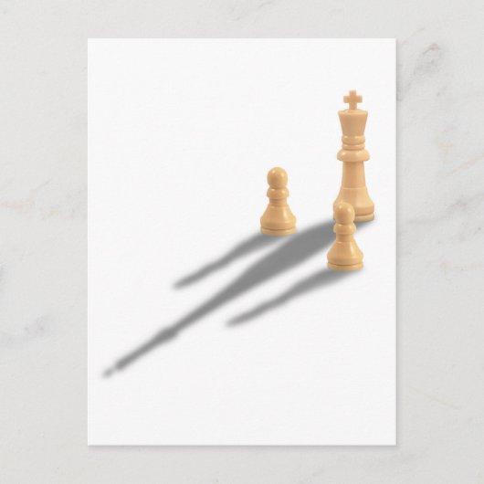 Carte Postale King et deux pions (Devant)