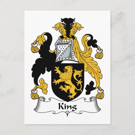Carte Postale King Family Crest (Devant)