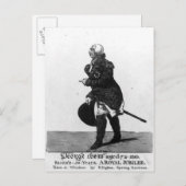 Carte Postale King George III, 72 ans, 1810 (Devant / Derrière)