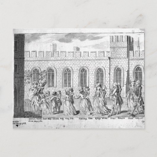 Carte Postale King George III et Queen Charlotte (Devant)