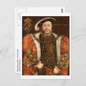 Carte Postale King Henri VIII (Devant / Derrière)