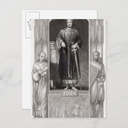 Carte Postale King John (Devant / Derrière)
