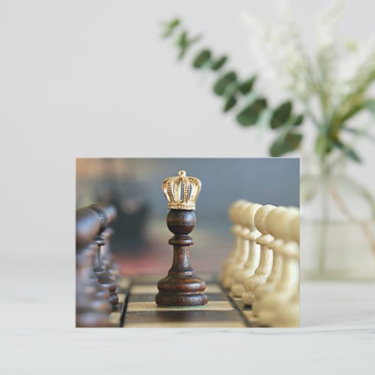 Carte Postale King Me—jeu d'échecs (Debout devant)
