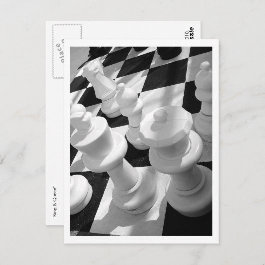 Carte Postale King & Queen, B&W (Devant / Derrière)