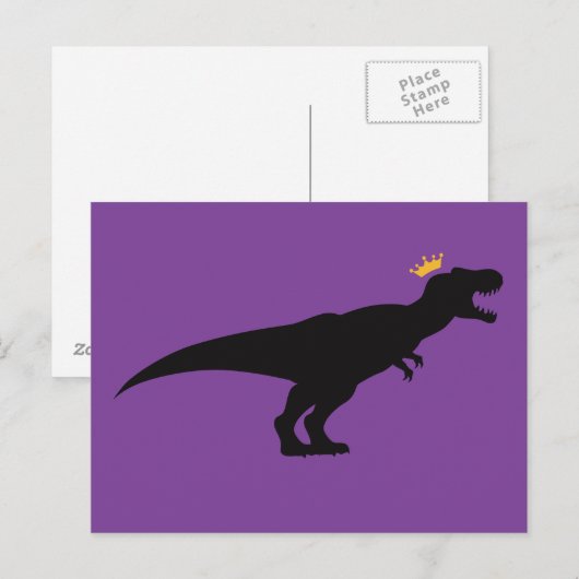 Carte Postale King T-Rex (Devant / Derrière)