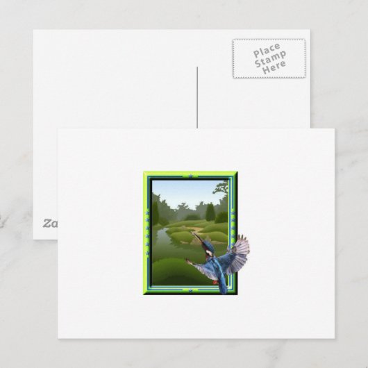 Carte Postale Kingfisher (Devant / Derrière)