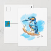 Carte Postale Kingfisher (Devant / Derrière)