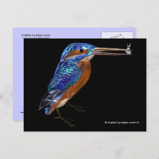 CARTE POSTALE KINGFISHER (Devant / Derrière)