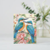 Carte Postale Kingfisher bluebirds (Debout devant)