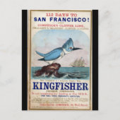 Carte Postale Kingfisher Clipper voilier 1855 (Devant)