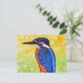 Carte postale Kingfisher Painting (Debout devant)