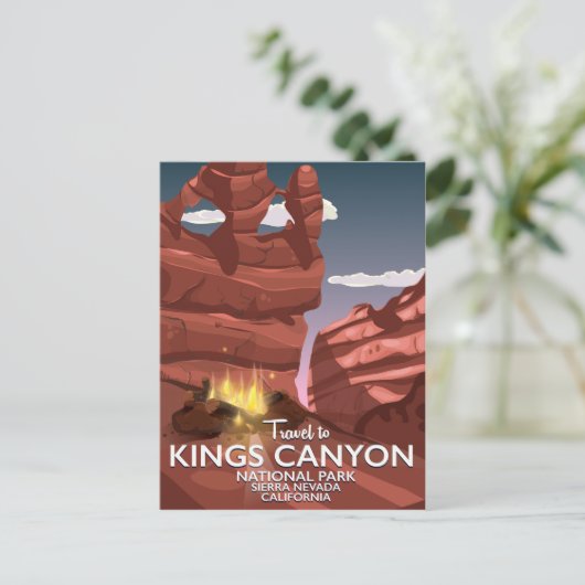 Carte Postale Kings Canyon Sierra Nevada poster Voyage (Debout devant)