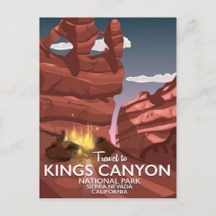 Carte Postale Kings Canyon Sierra Nevada poster Voyage