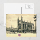Carte Postale King's Parade, Cambridge Angleterre 1915 Vintage (Devant / Derrière)