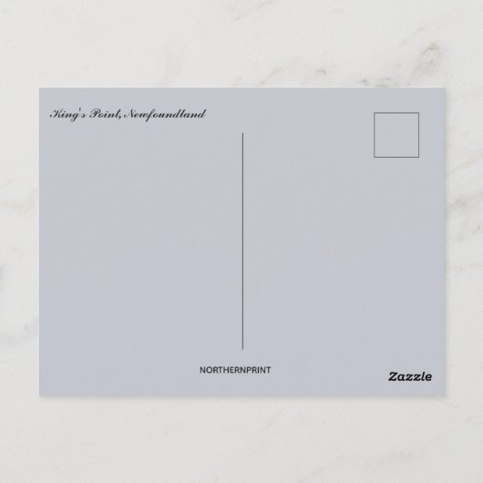 Carte Postale King's Point Terre-Neuve Canada (Dos)