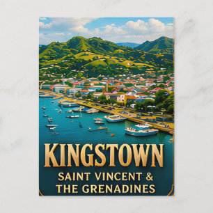 Carte Postale Kingstown Saint-Vincent Voyage dans les Caraïbes S