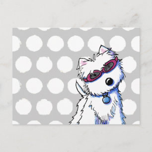 Carte postale KiniArt Westie Sun Doggles