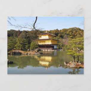 Carte Postale Kinkaku-ji 金 閣 Temple 寺 du Pavillon d'Or