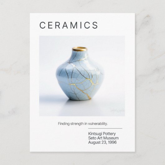 Carte Postale Kintsugi Pottery Post Card (Devant)