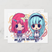 Carte Postale Kioko + Luly (Devant / Derrière)