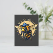 Carte Postale Kippah juif de l'apiculture Hanoukka (Debout devant)