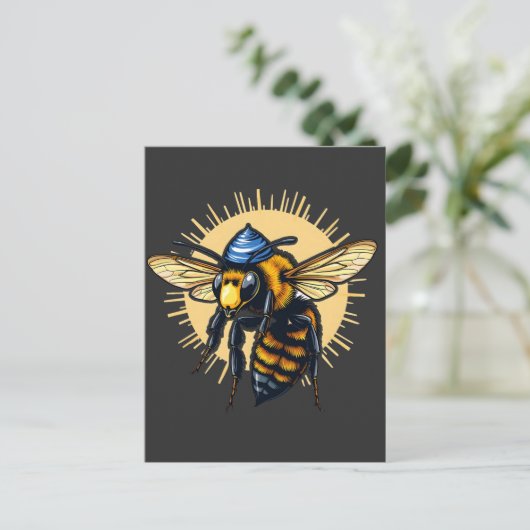 Carte Postale Kippah juif de l'apiculture Hanoukka (Debout devant)