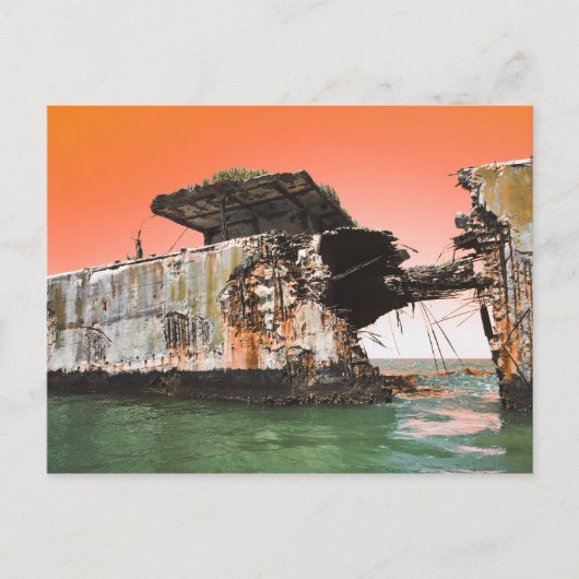 Carte Postale kiptopeke bateaux en béton dreamdaze (Devant)