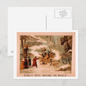 Carte Postale Kiralfy "Autour du monde" Massacre indien (Devant / Derrière)