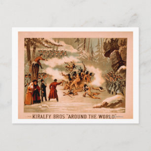 Carte Postale Kiralfy "Autour du monde" Massacre indien