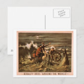 Carte Postale Kiralfy Bros "Around World" Théâtre (Devant / Derrière)