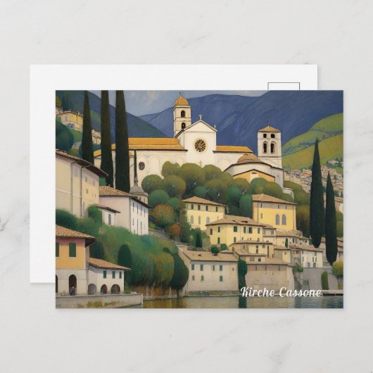 Carte Postale Kirche Cassone Gustav Klimt Peindre Serene (Devant / Derrière)