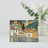 Carte Postale Kirche Cassone Gustav Klimt peinture paysage (Debout devant)
