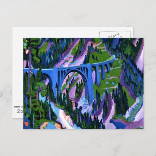 Carte Postale Kirchner - Pont à Wiesen (Devant / Derrière)