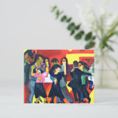 Carte Postale Kirchner - Thé de tango; peinture d'Ernst Kirchner (Debout devant)