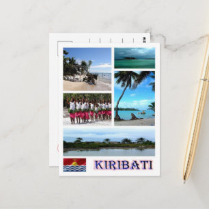 Carte Postale Kiribati - Océanie - Mosaïque -