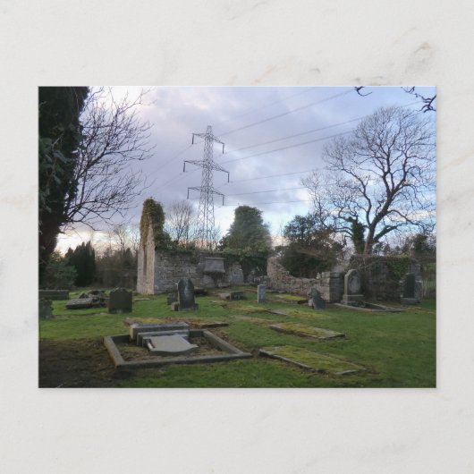 Carte Postale Kirk noir de l'Outlander : Ruines d'église (Devant)