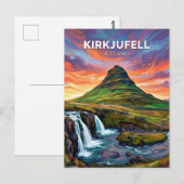 Carte Postale Kirkjufell Islande (Devant / Derrière)