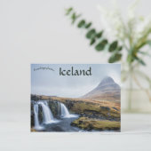 Carte Postale Kirkjufell Mountain et Falls Islande (Debout devant)
