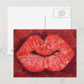 carte postale kiss & libs (Devant / Derrière)